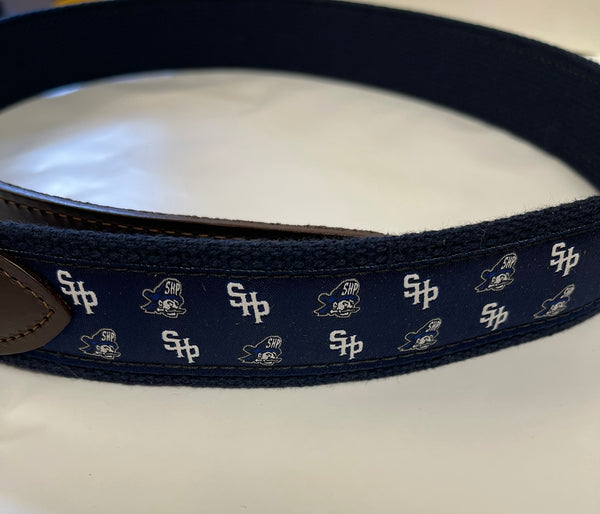 New Belts Navy with Pirate logo, SHP logo