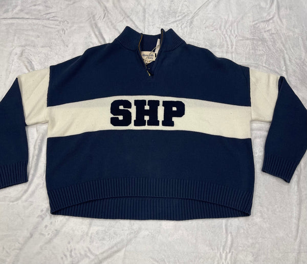 New 1/4 zip sweater  w/SHP